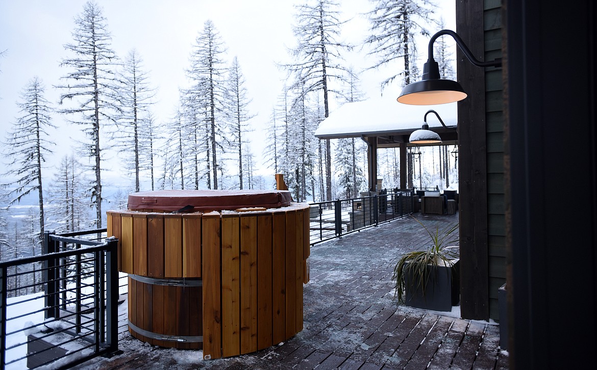 Detail of the back porch of the HGTV Dream Home 2019 on Big Mountain in Whitefish, Montana.(Brenda Ahearn/Daily Inter Lake)