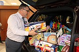 Toy donations fill the Explorer