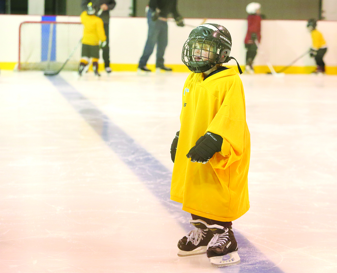 Connor Vanderweyst/Columbia Basin Herald
The Moses Lake Youth Hockey Association opened practice Tuesday night.