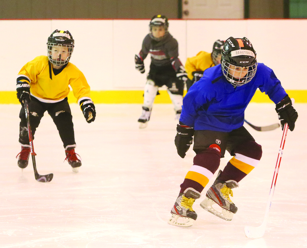 Connor Vanderweyst/Columbia Basin Herald
The Moses Lake Youth Hockey Associated opened practice on Tuesday.