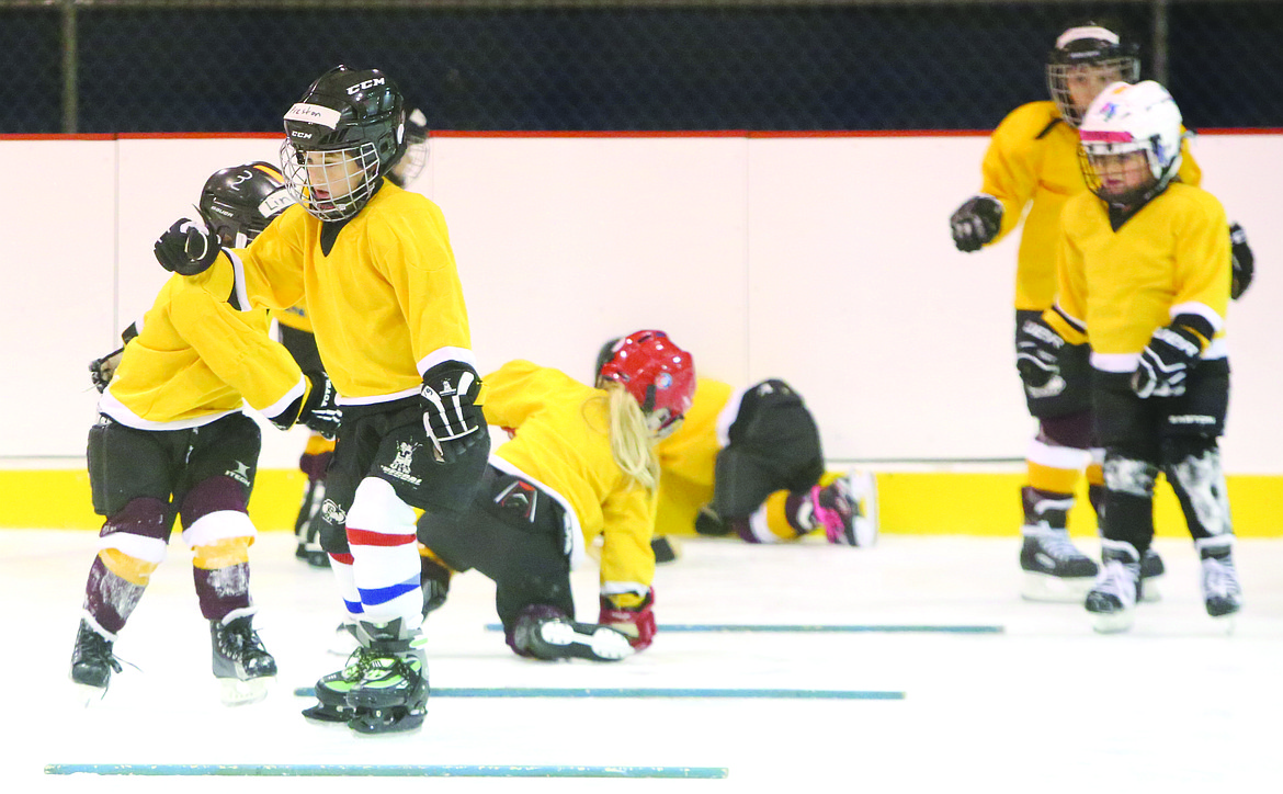 Connor Vanderweyst/Columbia Basin Herald
The Moses Lake Youth Hockey Association opened practice Tuesday night.