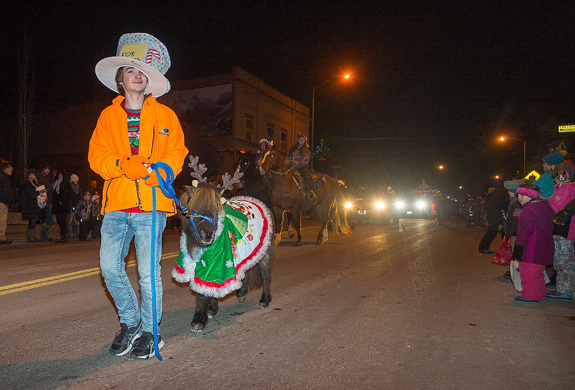 A pony in the parade.