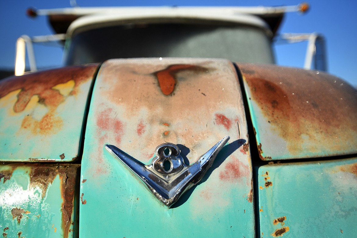 Detail of the rusted and ruined vehicles at Wishers Auto Recycling on Tuesday morning, November 20, in Kalispell.(Brenda Ahearn/Daily Inter Lake)