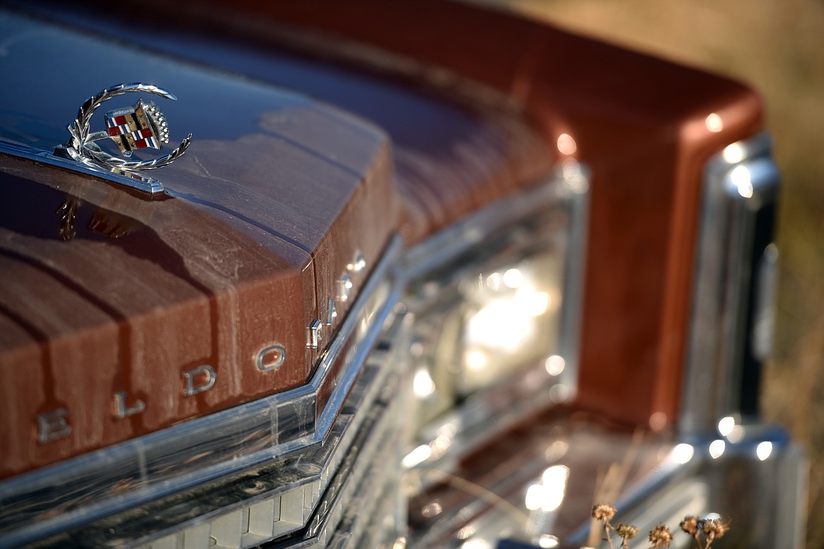 The hood ornament of a Cadillac Eldorado is among the many treasures found on Wisher&#146;s lot.