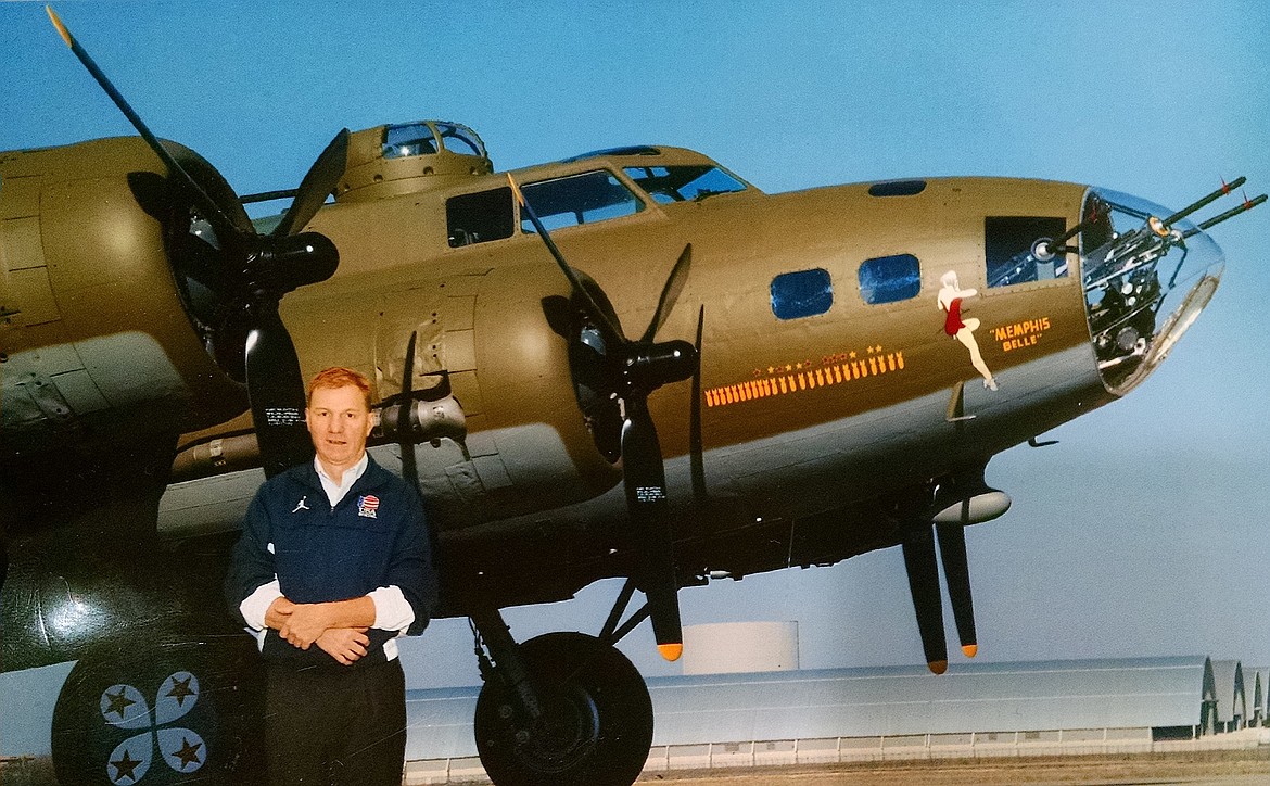 Courtesy photo
Johnny Bryant stands in front of the B-17 Memphis Belle at the National Museum of the U.S. Air Force in Dayton, Ohio, during the Eighth Air Force reunion. The plane is the first U.S. Army Air Forces heavy bomber to complete 25 missions over Europe. It was placed on display at the museum on May 17 this year &#151; exactly 75 years after its crew finished its last mission in World War II over Nazi Germany.