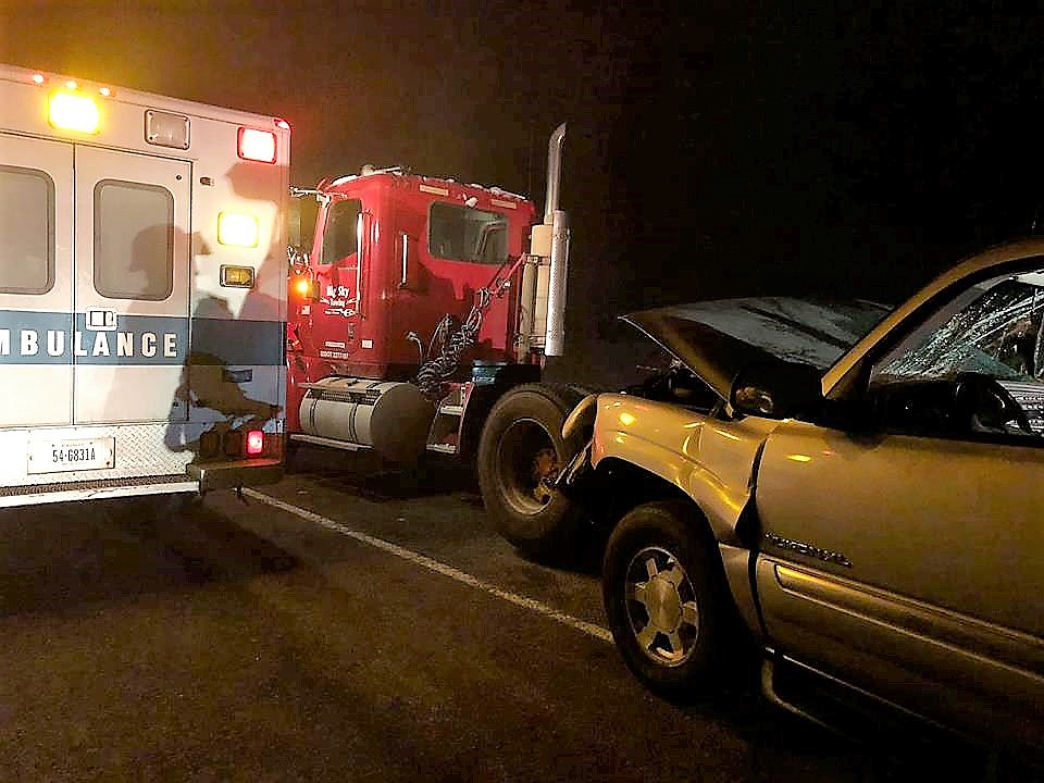 An SUV hit a tow truck that was recovering a vehicle on I-90. Superior Volunteer Fire crews were called to the scene and posted a warning on Facebook to slow down and yield to emergency vehicles. (Photo courtesy of MDT)