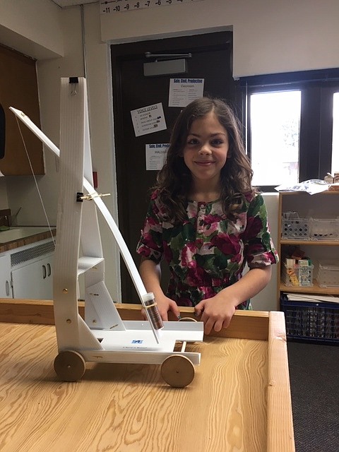 The students created Gravity Cruisers as part of a four week, hands-on experiment that gave the students an opportunity to learn about energy and the forces of motion.