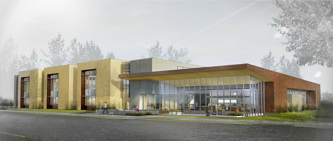 (Rendering courtesy NORTH IDAHO COLLEGE) 
The collaborative education facility being built on the North Idaho College campus has been named the Bob and Leona DeArmond Building. It will be shared by NIC, the University of Idaho and Lewis-Clark State College.