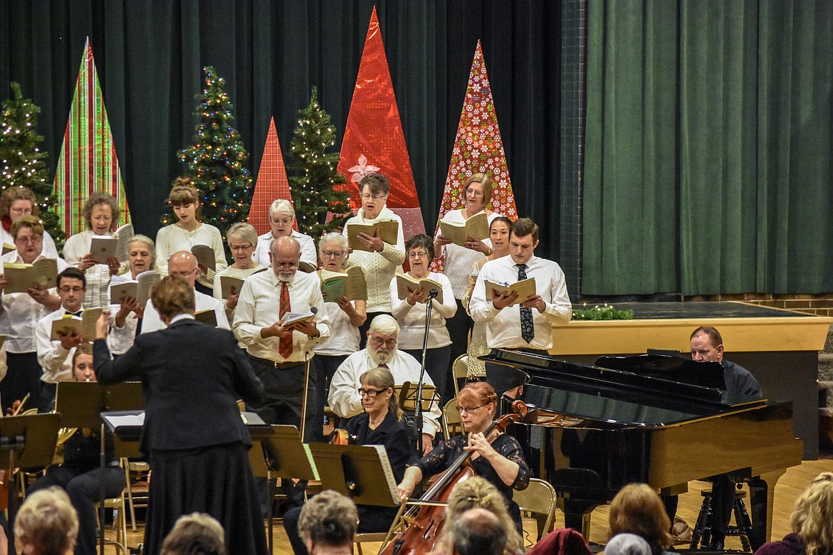 The Community Choir and Orchestra perform &quot;And the Glory of the Lord&quot; during Handel's Messiah at the Libby Memorial Center Saturday. (Ben Kibbey/The Western News)