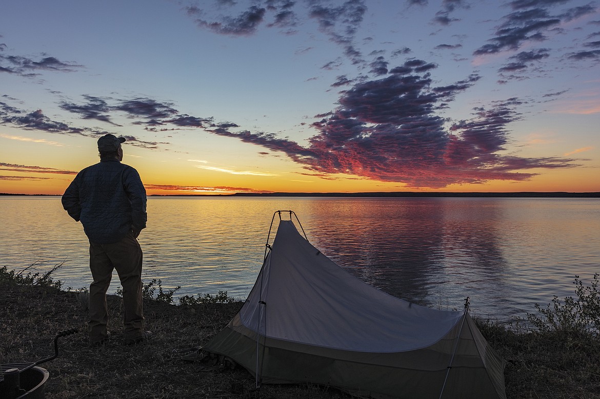 Chuck Haney took this self portrait at a campsite along Fort Peck Reservoir near Fort Peck, Montana. (Chuck Haney photography)