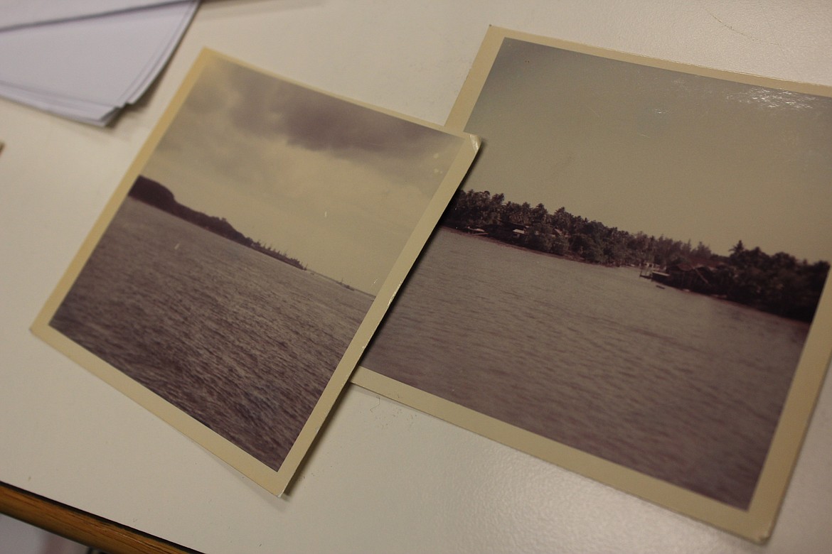 These photos taken by Gary Thompson show the close proximity of the ship on which he was stationed to the land.