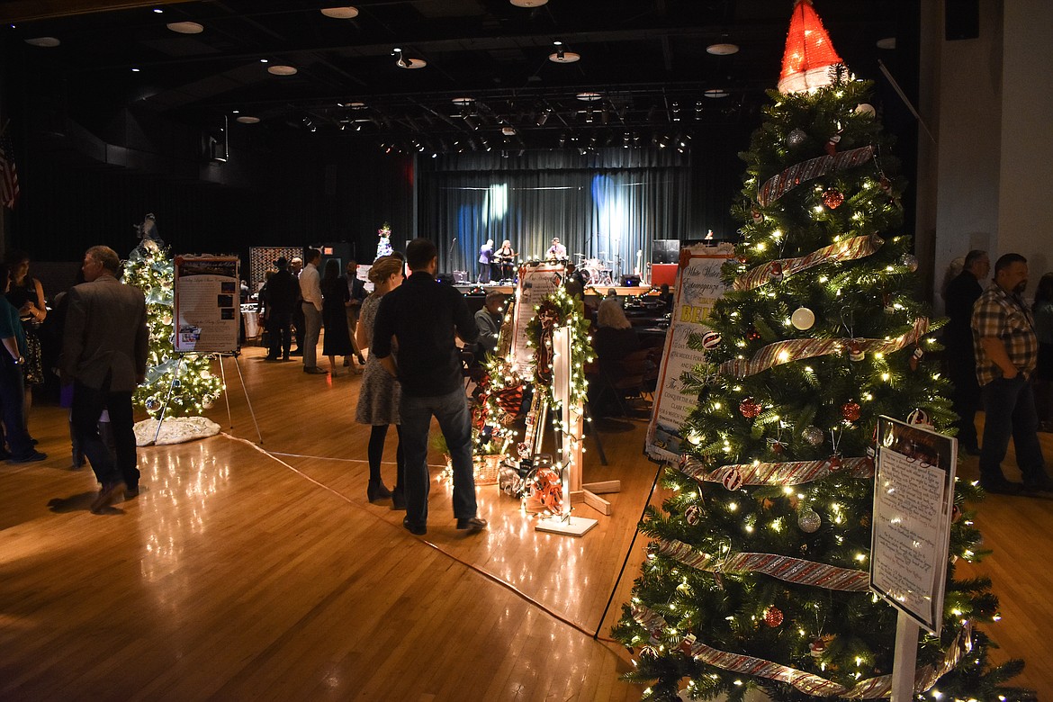 The Libby Memorial Events Center was aglow with lights Saturday for the annual Festival of Trees Fundraising Gala. (Ben Kibbey/The Western News)