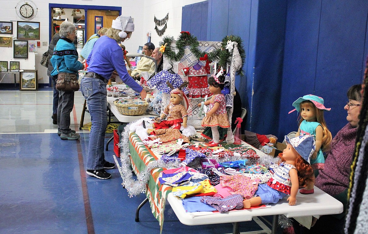 Wall-to-wall vendors were available during the Mineral County Library holiday bazaar in Superior on Saturday.