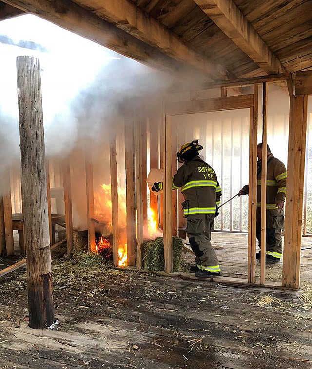 Superior Volunteer firefighters were able to have training on an abandoned building on Dec. 2. There are currently 16 volunteers, but the department could use more. (Photo courtesy of Superior Volunteer Fire Department)