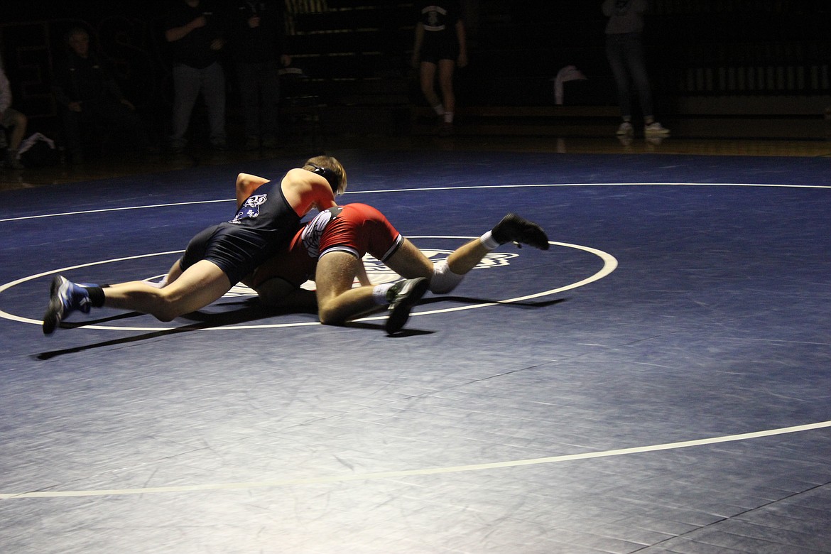 Photo by TANNA YEOUMANS
The wrestlers were cheered on by the audience as each match got intense.