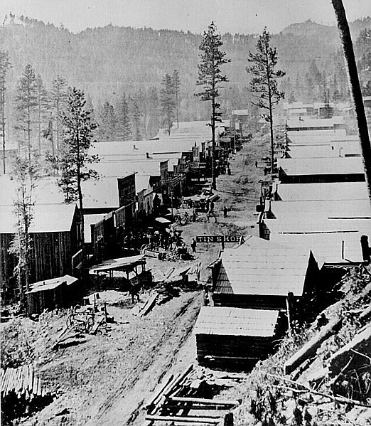 PUBLIC DOMAIN
Deadwood, Dakota Territory in 1876 when Wyatt and Morgan Earp arrived to buy supplies, a wagon and four horses and head for the Black Hills to join the gold rush, arriving in Deadwood too late to see their old pal Wild Bill Hickok who was murdered there several weeks earlier.