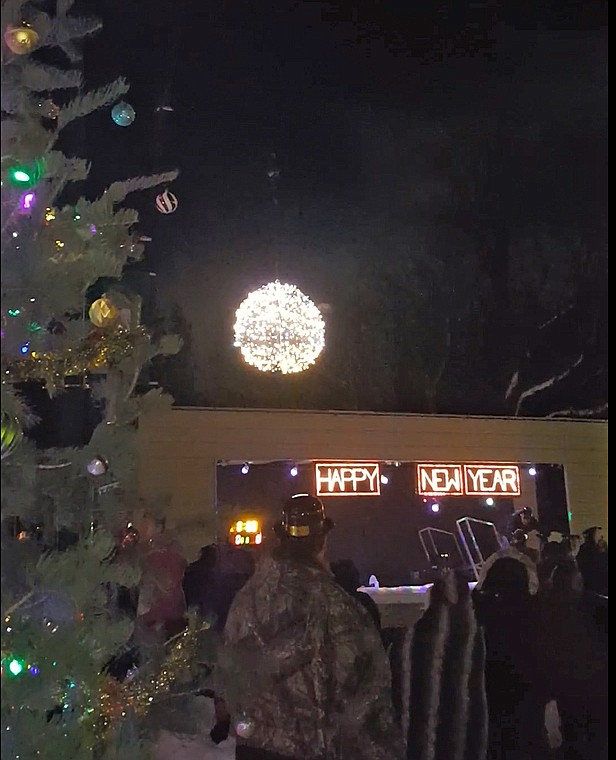 The ball drops in Rathdrum to ring in 2018 last New Year's Eve. The city of Rathdrum is again hosting a family-friendly New Year's Eve party on Main Street. Plenty of other North Idaho celebrations are happening today through the new year. (Courtesy photo)