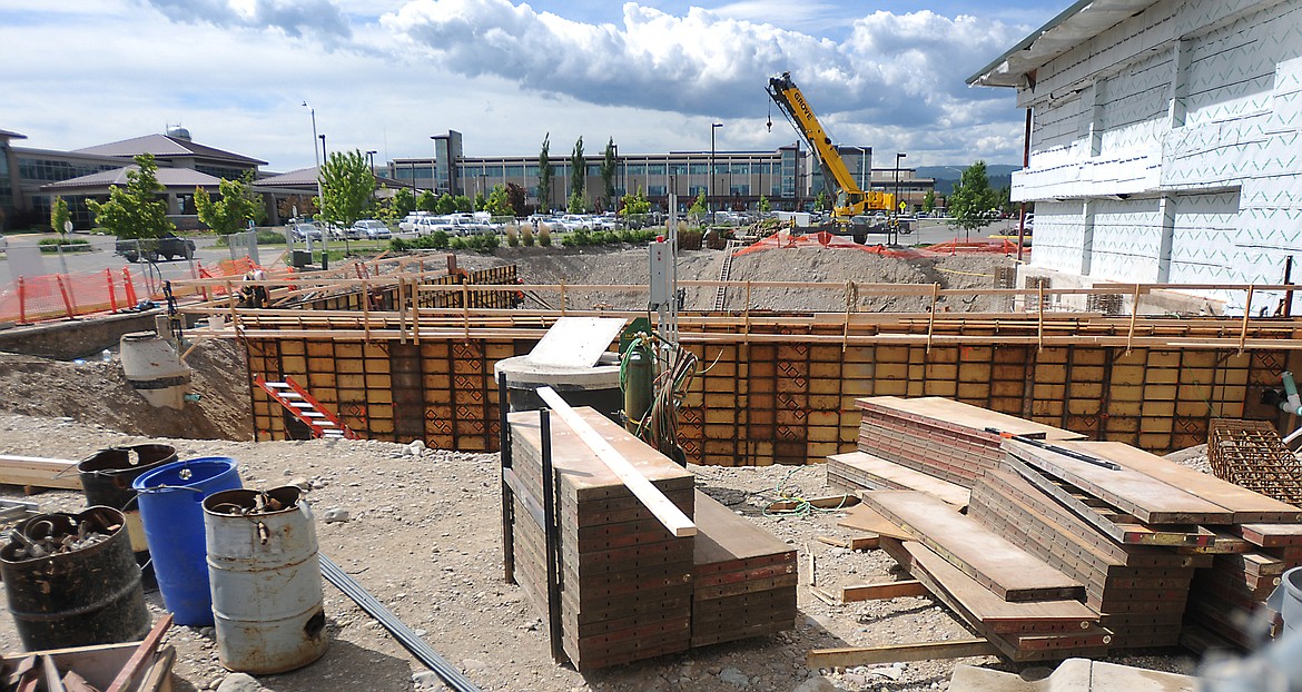 Construction is underway on the 5.4 million dollar expansion of The Rock in Kalispell on Tuesday, June 10, 2014.(Brenda Ahearn/Daily Inter Lake)