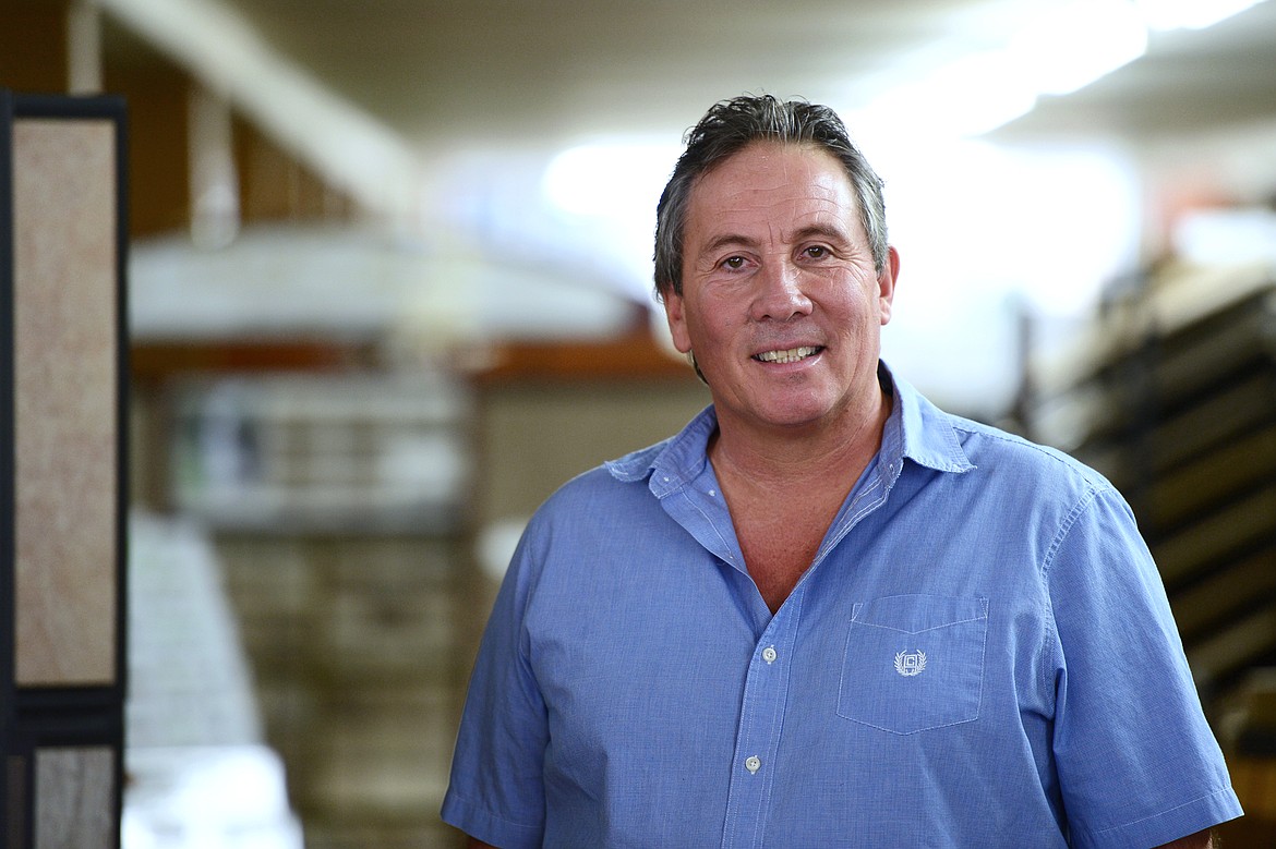 Paul Roybal of Roybal&#146;s Abbey Carpet &amp; Floor in Kalispell on Dec. 19. (Casey Kreider/Daily Inter Lake)