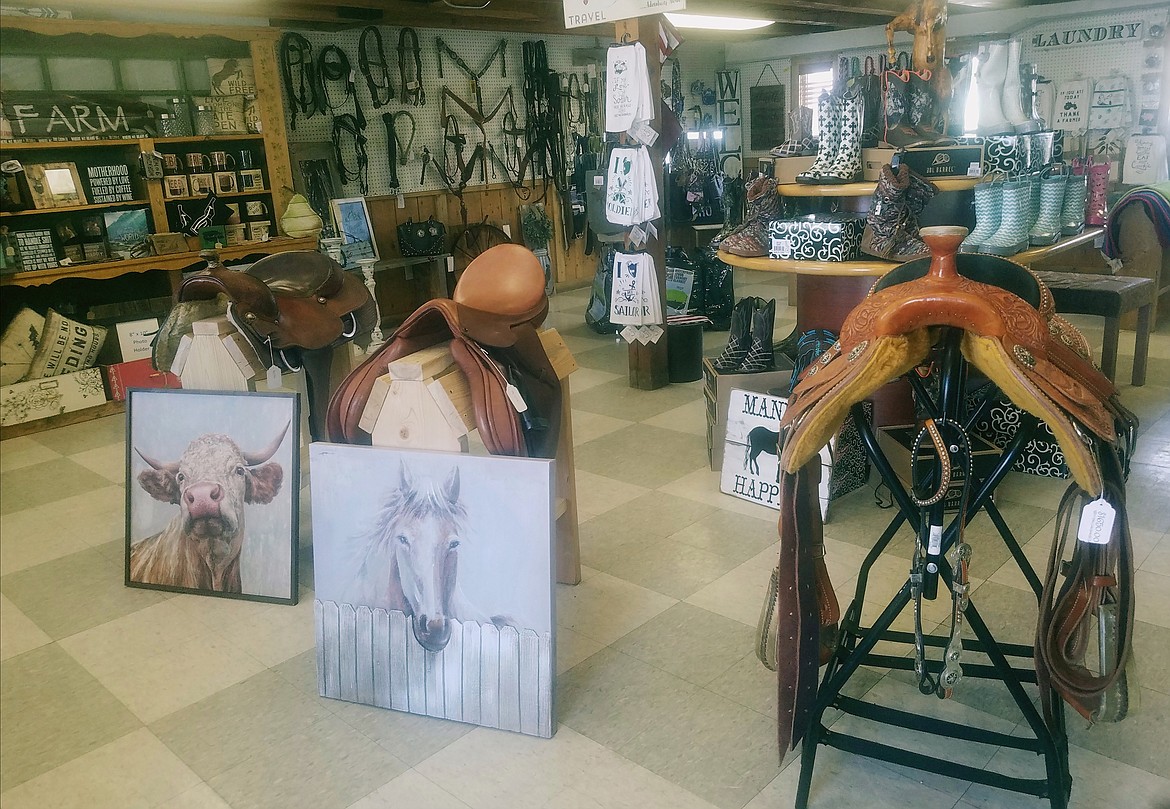 Photo by TANNA YEOUMANS
The Barking Saddle brought a tack and novelty store to Bonners Ferry.