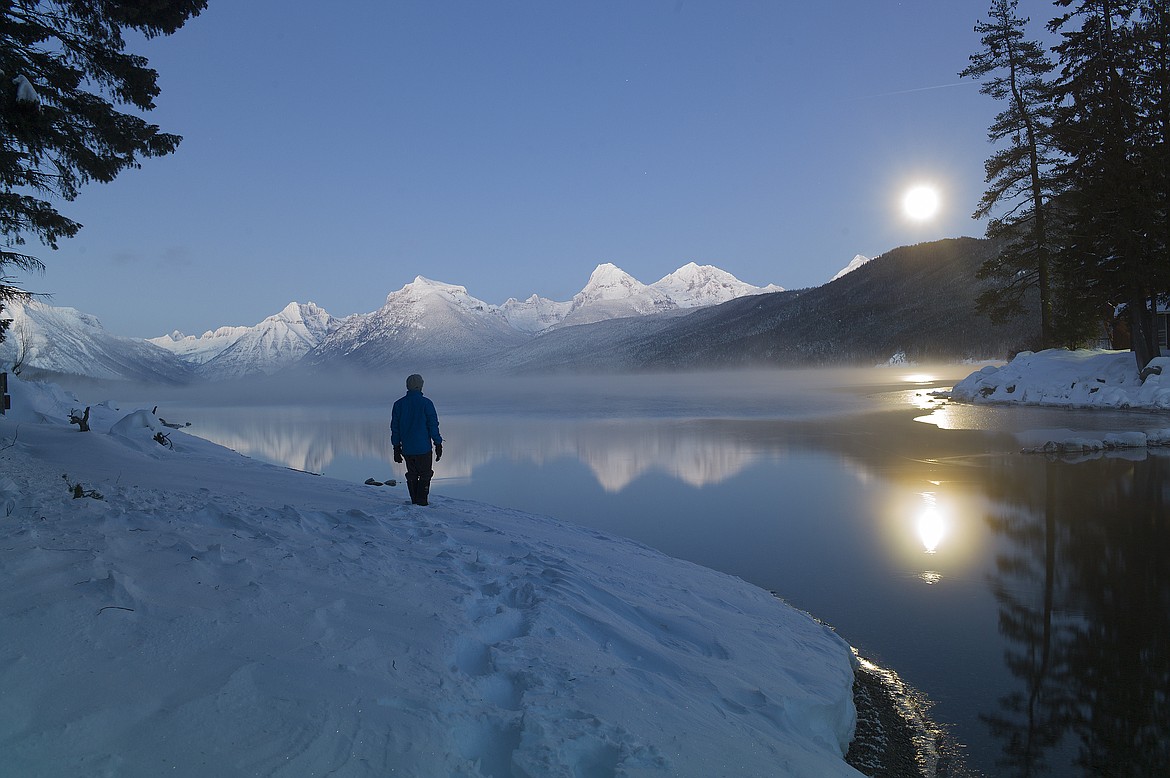 Moomrise in Glacier Park.