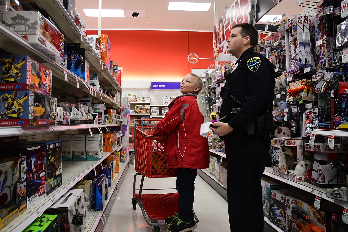 Officer Jared Haddenham and Trevor Hagadone