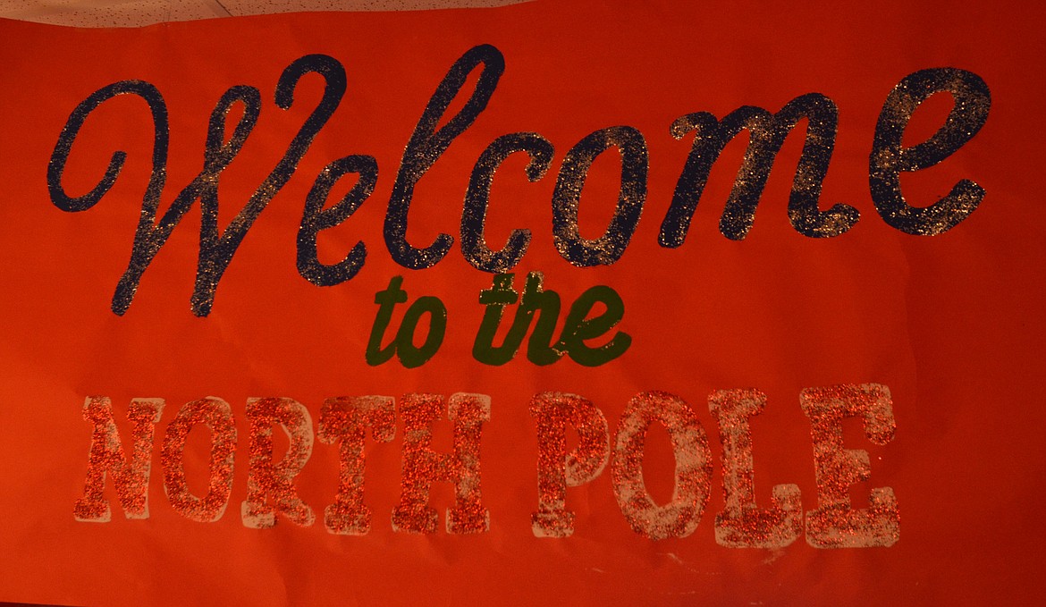 The sign &quot;Welcome to the North Pols&quot; pictured above greeted visitors to the elementary portion of Plains Schools to experience a Winter Wonderland on Dec. 20.