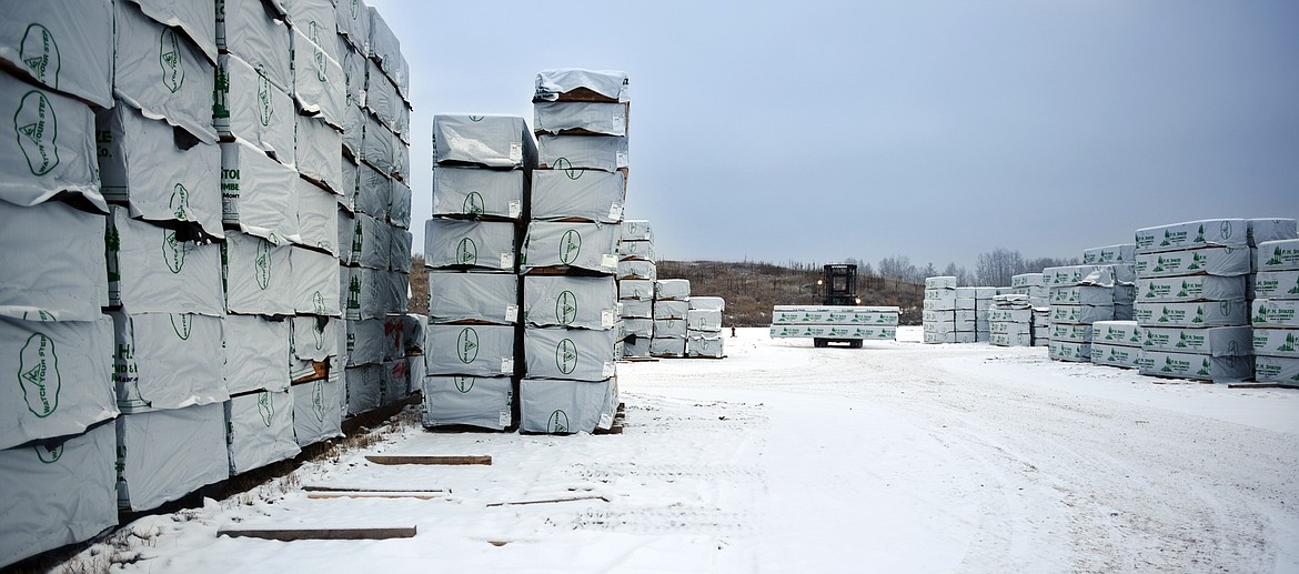 View of the lumber yard at F.H. Stoltze Lumber Company in Columbia Falls.(Brenda Ahearn/Daily Inter Lake)