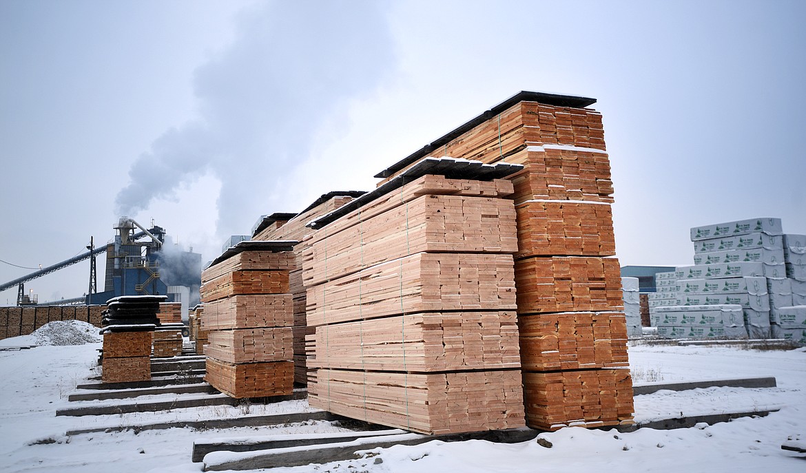 View of the lumber yard at F.H. Stoltze Lumber Company in Columbia Falls.(Brenda Ahearn/Daily Inter Lake)