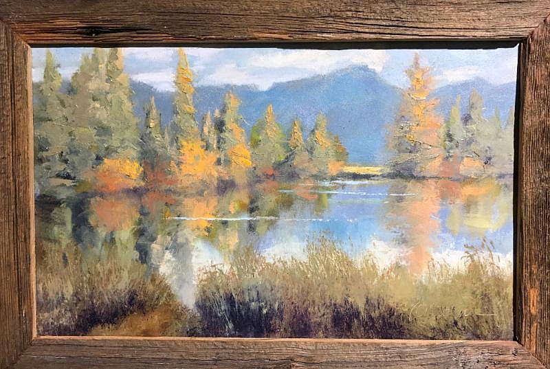 Karl Oehrtman&#146;s &#147;Lower Valley Slough&#148; took third place in the Hockaday&#146;s Members Salon People&#146;s Choice Awards - oil on board, 8&#148; by 13&#148;