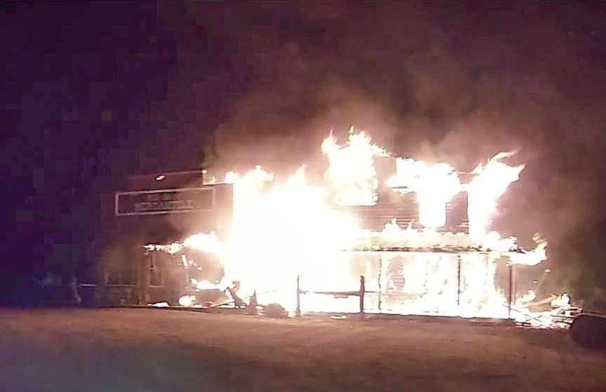 (Courtesy Photo)
The Wild Horse Mercantile caught fire early in the morning on October 9.