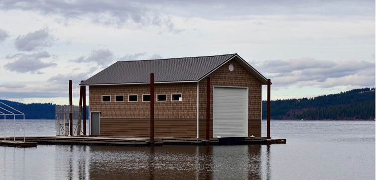 The new moorage facility for East Side Fire District&#146;s new fireboat. (Courtesy photo)