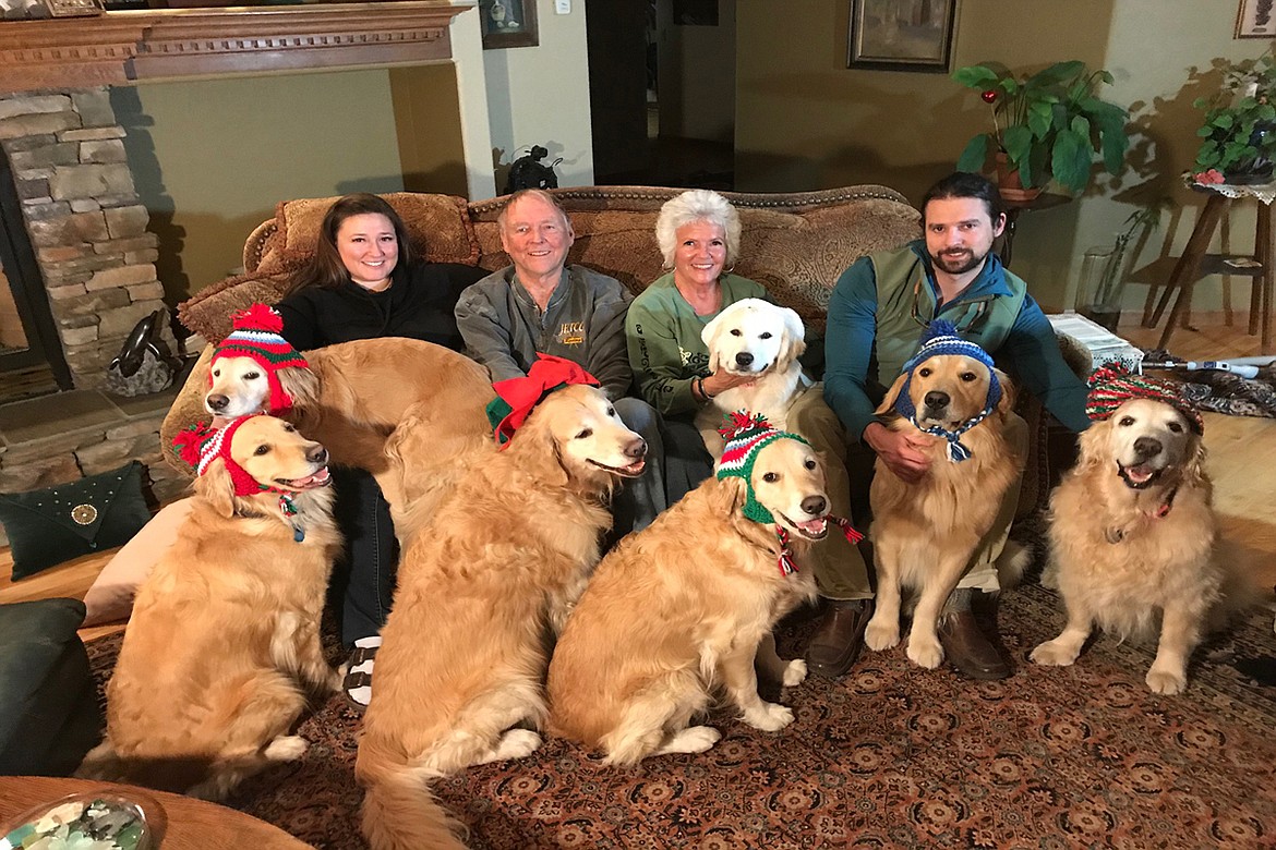 Lois Randall and family, Christmas 2018
