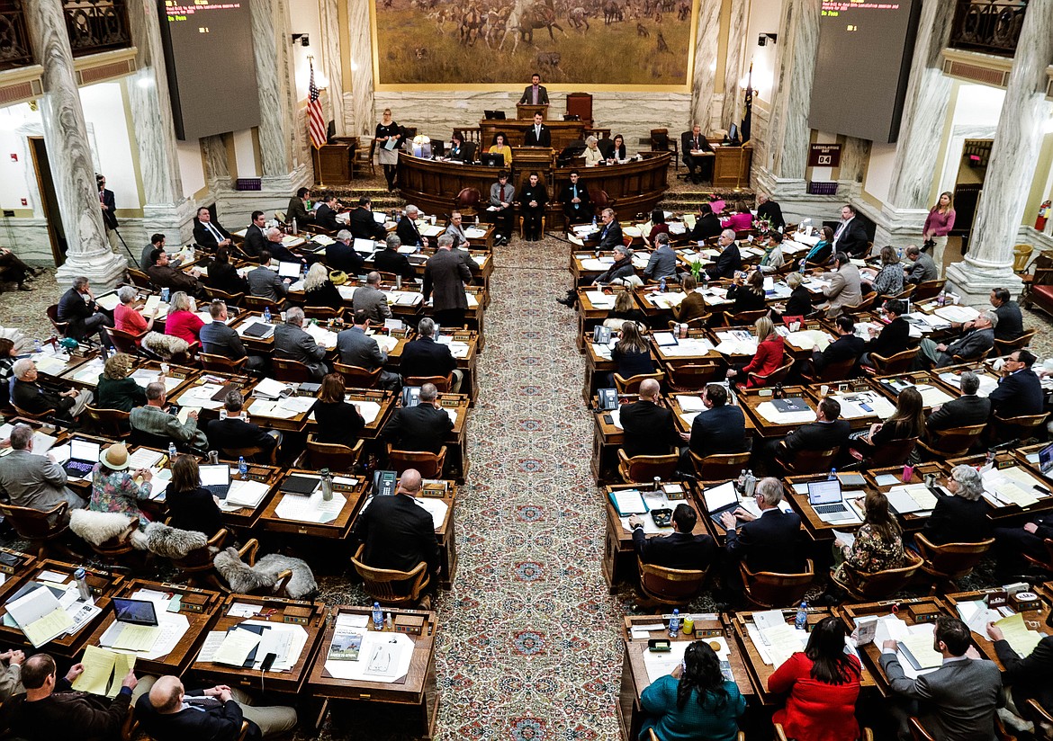 The Montana House of Representatives voted on rules that govern its lawmaking process during the first week of the legislative session and added a few changes on Jan. 10, 2019. Photo by Shaylee Ragar/UM Community News Service