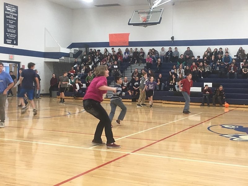 (Courtesy Photo)
The annual dodgeball game where one team of students won the privilege of challenging the staff team.