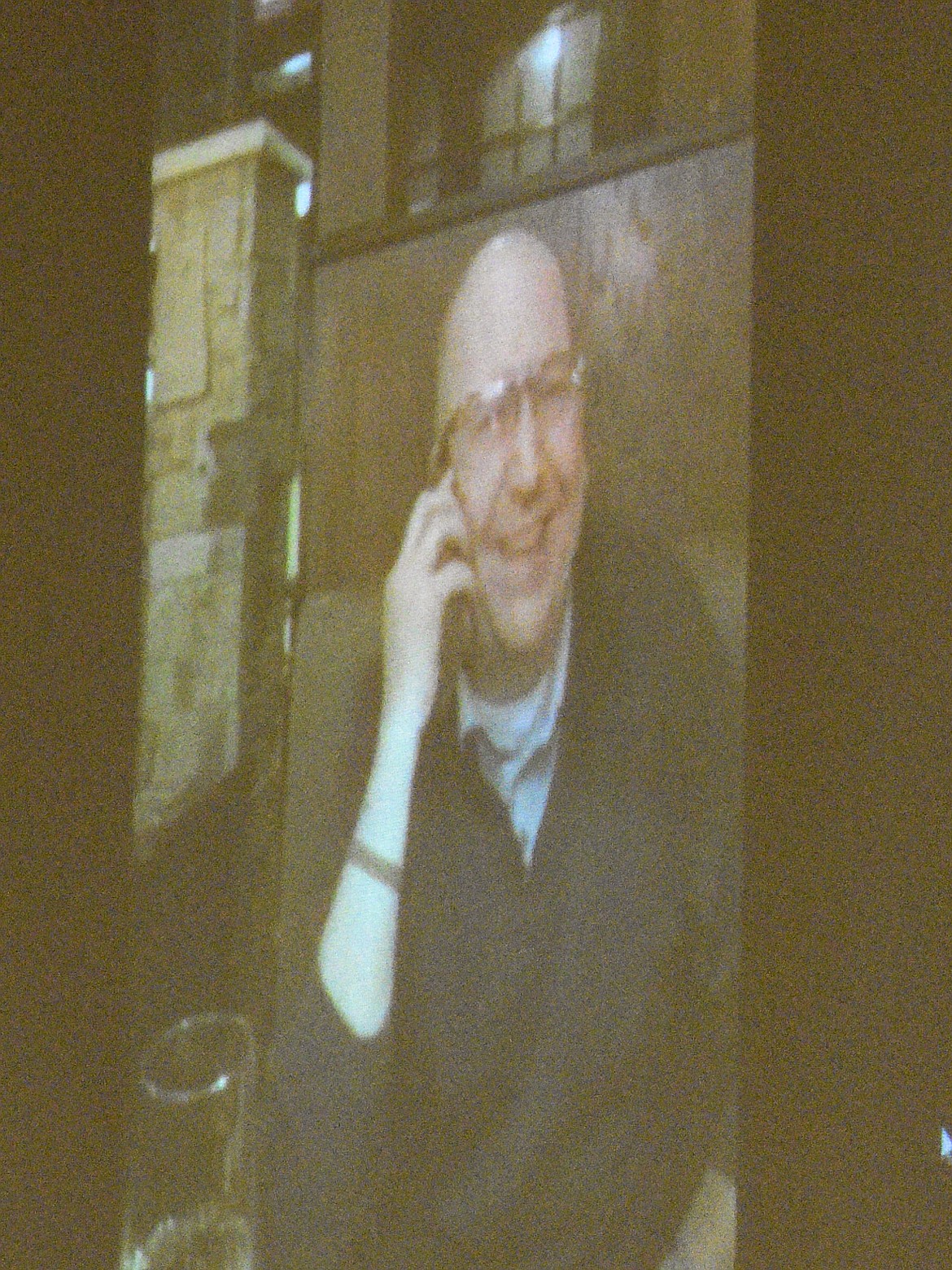 Lincoln County Administrator Darren Coldwell was presented with the Lincoln County Employee of the Year Award Friday over Skype during the Libby Chamber of Commerce annual fundraiser and awards banquet. (Ben Kibbey/The Western News)