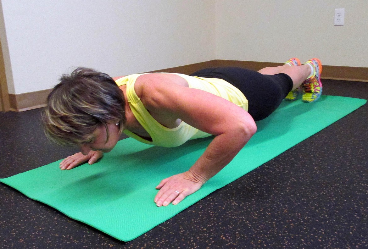 At 64 years old, Patti Hei still has better push-up form than most people half her age.
