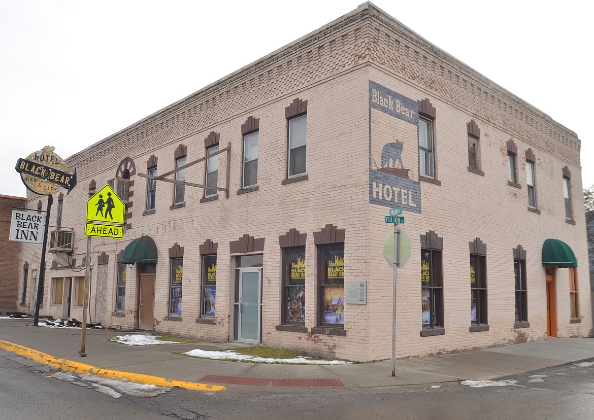 Pictured is the Black Bear Inn, formerly known as the Black Bear Hotel, located next to Minnie&#146;s Cafe in downtown Thompson Falls. The interior of the building is going through extensive renovation. (Carolyn Hidy photos/Clark Fork Valley Press)