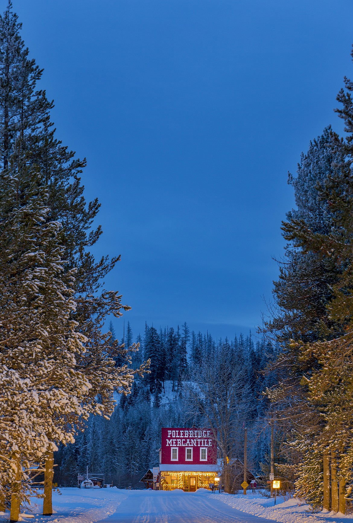 Christmas season at the Polebridge Mercantile in Polebridge. (Chuck Haney photo)