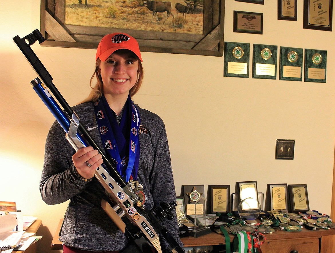 Jonna Rae Warnken shoots air rifle and small bore and is considered one of the top 200 shooters in the United States. (Kathleen Woodford/Mineral Independent)