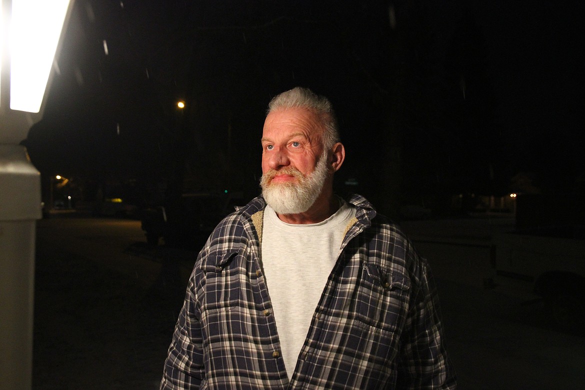 Wiley Hunter stands outside the half-way house where he lives in Coeur d&#146;Alene. (ANDREAS BRAUNLICH/Press)
