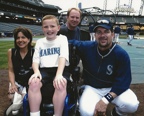 Courtesy photo
Bob Shillingstad&#146;s 9-year-old grandson, Colton, was offered a wish by Make-A-Wish in 2004. Colton was born with Duchenne&#146;s Muscular Dystrophy, which meant a lifespan of late teens or early 20s. Colton was asked if he wanted to go to Disneyland or some other exotic location. His answer was instant: He wanted to go to a Mariners game and meet Edgar Martinez.