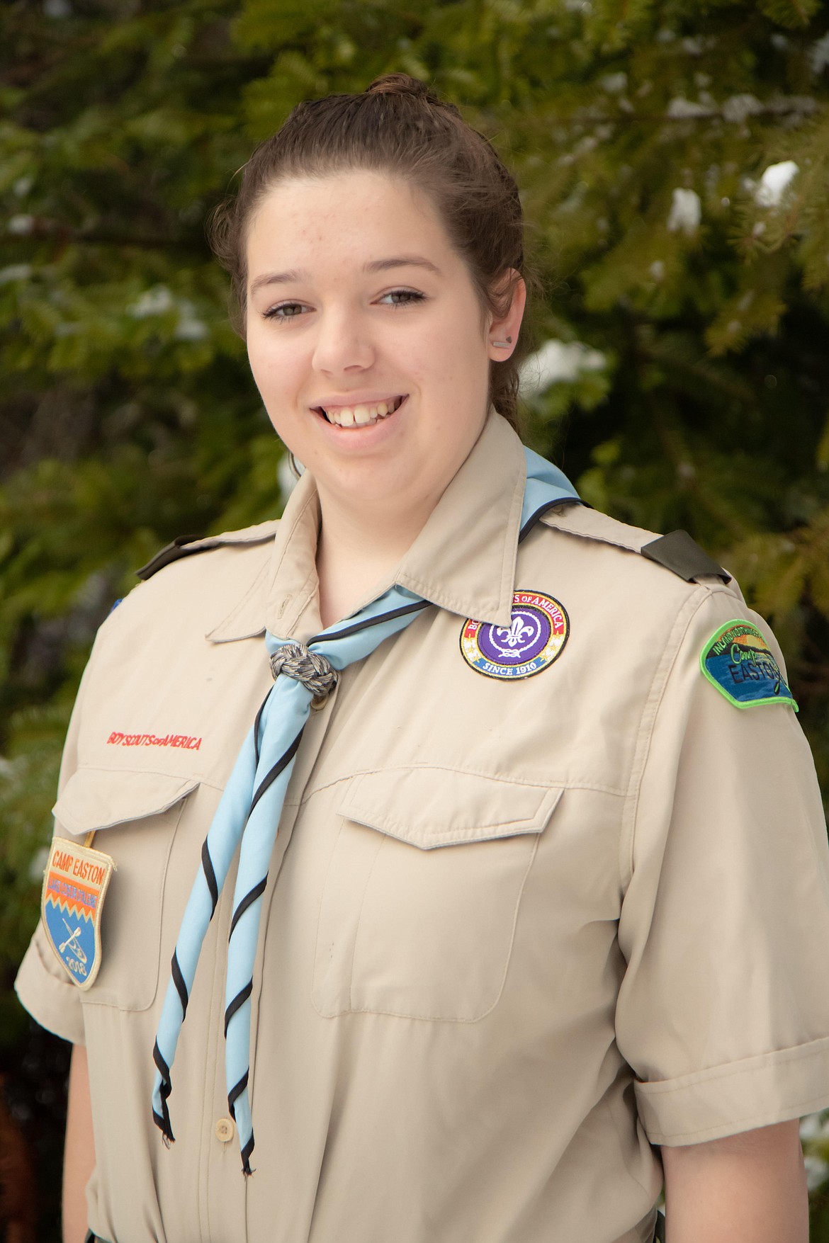 Rachel Peck, 16, of Bayview, will officially become a Scout BSA when the Boy Scouts of America launches the new Scout program for boys and girls Feb. 1. Rachel plans to earn her Eagle Scout rank, a high honor that previously was only offered to boys. (Courtesy photo)