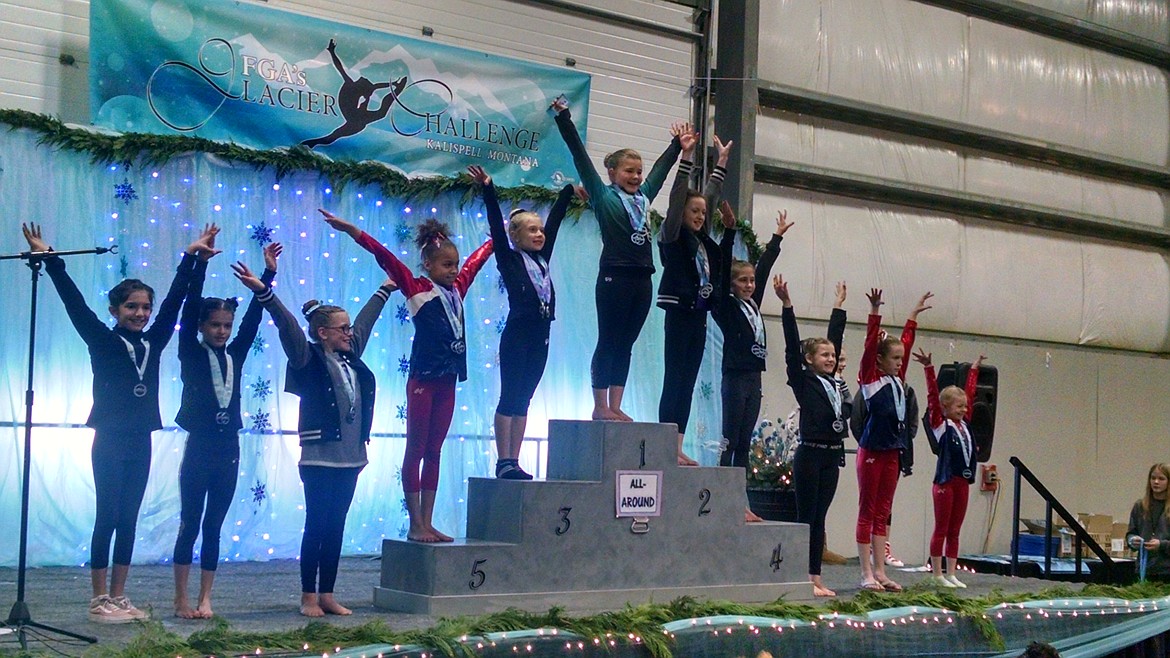 Courtesy photo
Tatum Easterday of Technique Gymnastics had the highest All Around Score with a 37.425 in the entire Glacier Challenge last weekend in Kalispell, Mont., with nearly 400 competitors attending.