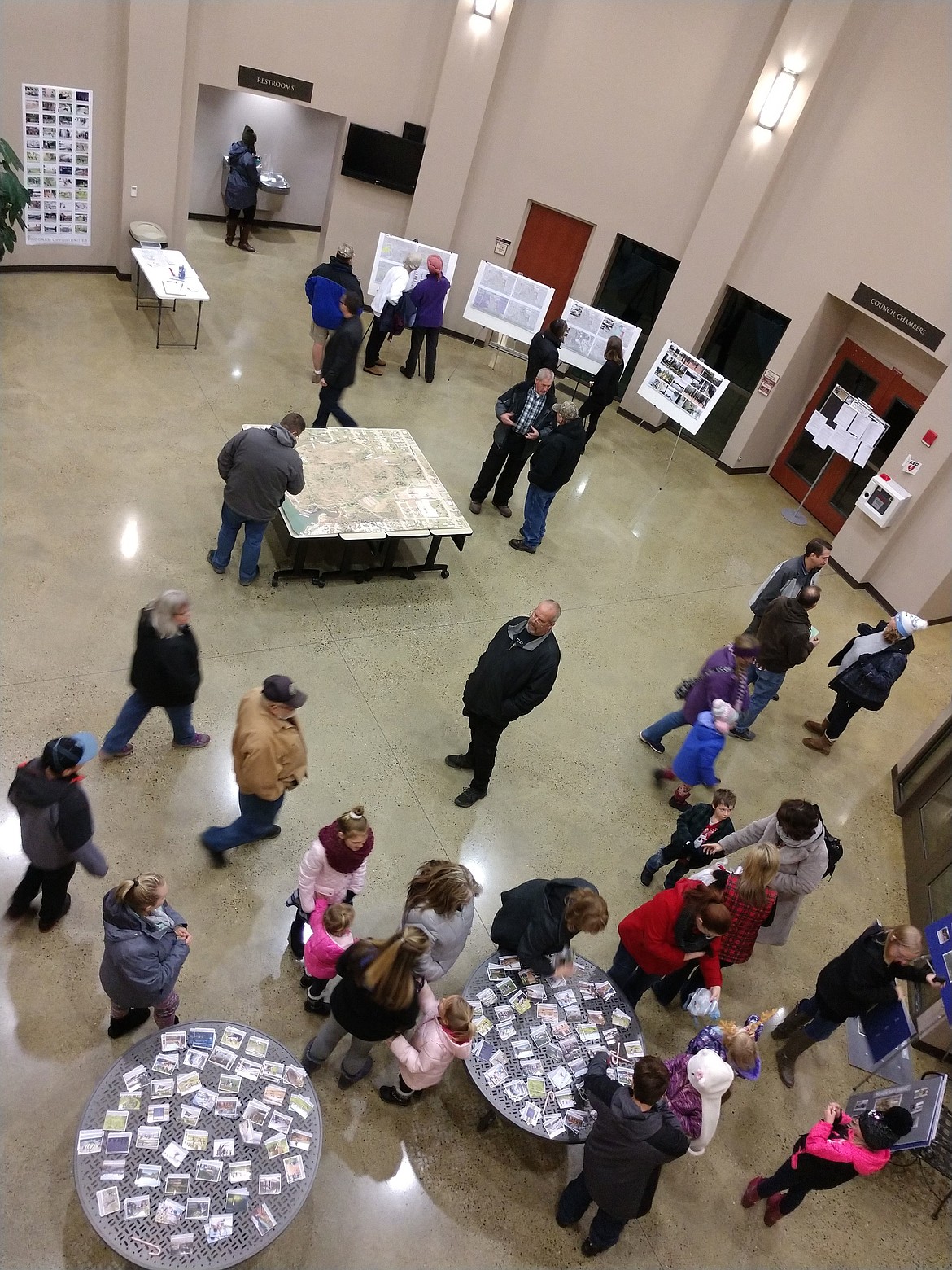 Citizens participate in a vision session for Black Bay Park at City Hall in December. Presentations will be held today at 3:30 p.m., 5 p.m. and 6 p.m. at City Hall on the park plan that&#146;s being developed. Public input will be taken.

Courtesy photo