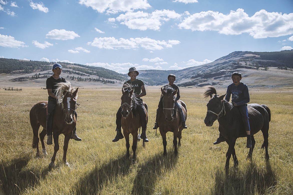 Nomad Kazakh boys in the Altai, Western Mongolia. From the film &quot;Boy Nomad&quot;
 (AARON MUNSON/Courtesy photo)