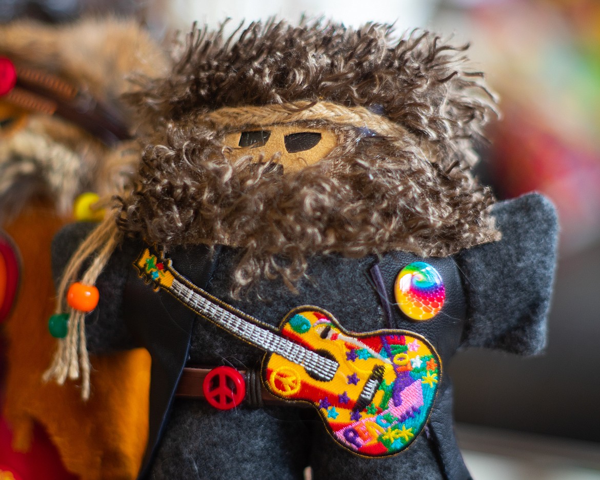 For this year&#146;s &#147;Woodstock Whitefish&#148; theme, Linda Ray has made some hippie yetis. (Daniel McKay/Whitefish Pilot)