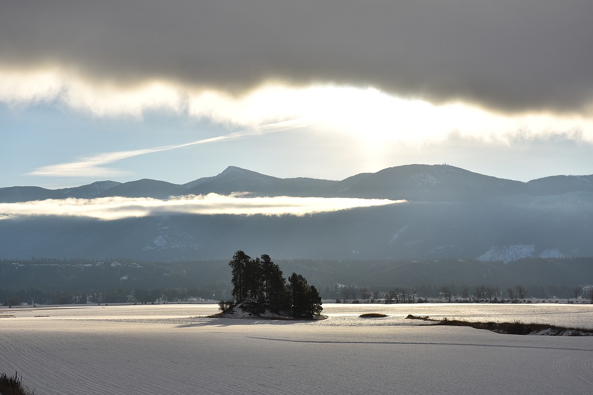 Photo by DON BARTLING
View of Clifty and Black Mountain looking east across the Kootenai River Valley from Riverside Road.