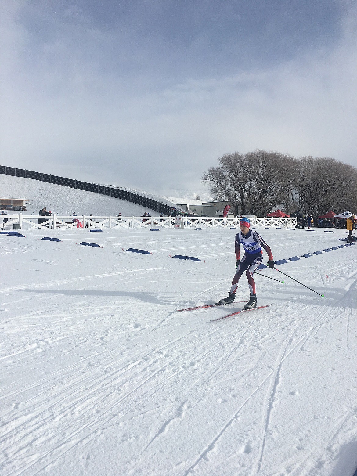 Barrett Garcia, of Glacier Nordic Club Ski Team, races in Soldier Hollow, Utah. (Courtesy photo)