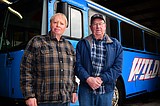 They're saying good-bye to the big yellow buses
